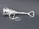 HEART TUSSIE MUSSIE WITH PLATE - HEARTTUSSIE MUSSIE W/ ENG. PLATE, SILVER PLATED.