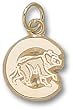 Chicago Cubs "C" Pol W/ Bear 1/2" Charm/Pendant -14K/10K, Stainless Steel Gold Plated