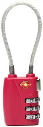 Evonic Luggage Locks 5-pack Tactical Accepted Combination Password Locks Padlocks TSA Approved 3-Digit (Pink)