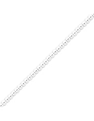 Sterling Silver Necklace Beaded Box Chain - 16 Inch