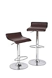 Klein IP-BST1002-2BR Leather Barstool, 2-Pack