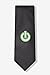 Black Microfiber Tie | Power On Button Necktie