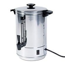 Focus Foodservice 58055R Regalware Commercial Aluminum Coffeemaker with Non-Drip Spigot, 55-Cup
