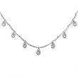 One of a Kind 1-3/4ctw Diamond Necklace in18k White Gold