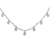 One of a Kind 1-3/4ctw Diamond Necklace in18k White Gold