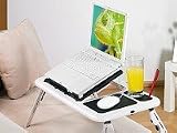 Produkt-Bild: General Office Notebooktisch mit 2 USB-L&uuml;ftern, klappbar