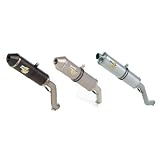 LeoVince SBK Triumph Motorcycle Racing Exhaust Slip-Ons with Oval Silencers 