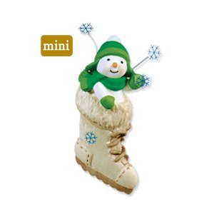 1 X So Cute In A Boot! 2010 Hallmark Miniature Ornament - QXM9053