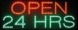 OPEN 24 HRS - LED Sign 8
