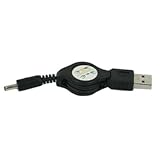 3ft Retractable USB Type A to 3.5mm Barrel Cable