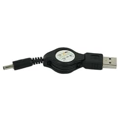 HDE&reg; 3ft Retractable USB Type A to 3.5mm Barrel Cable