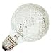 GE Lighting 16775 60-Watt Halogen Faceted Vanity Globe G25 Light Bulb, 1-Pack