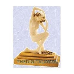 Art Deco nude female statue exotic maiden sculpture new (The Digital Angel Decor)