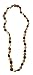 Baltic Amber Necklace, Multi Color Oval, 12-13