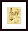 Art Poster Wood Framed Print - The Wine Cellar-Chardonnay - Artist: Martha Furman- Poster Size: 8 X 10