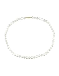 14k Yellow gold 6-6.5 MM Freshwater Cultured Pearl Strand, 24"
