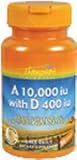 Vitamin A and D 10,000IU/400IU 30 softgels ( from Fish Liver Oil ) Thompson