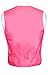 Men's Dress Vest & NeckTie Solid HOT PINK FUCHSIA Color Neck Tie Set