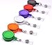 Cosmos 6 PCS Different Colors Plastic Retractable reel with Belt Clip for ID Badge