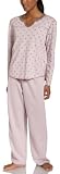 Anne Lewin Women's Reversible Printed Notch Neck PJ Set