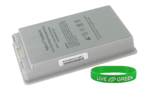 Replacement Laptop Battery for Apple PowerBook G4 15M9676LL/A , 4400mAh 6 Cell