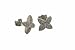 9ct White Gold Diamond Flower Earrings