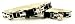 Designer Cat Collar - Mod Cat Breakaway Collar with Bell - Black/White - Small - Made in USA