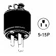 Leviton 515PA Armored Grounding Plug