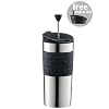 Bodum TRAVEL PRESS 0.35L Edelstahl Kaffeebereiter schwarz