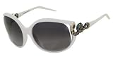 ROBERTO CAVALLI TESEO 379S 483 WHITE BLUE MATTE GREEN PLASTIC SUNGLASSES