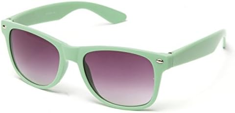 Newbee Fashion® - 80's Classic Blue Brothers Wayfarer Styles Vintage Retro Solid Color Sunglasses