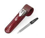 F.Hammann Whisky Cowhide Mini Manicure Set (Germany, Solingen)
