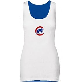 Buy Chicago Cubs Woman's Double Layered Royal Tank Top by College Concepts