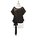 Beaded Butterfly Tie Hem Top (Petite, Tall & Misses Sizes XS-3X)