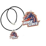 Boise State Broncos Logo Pendant Rubber Necklace