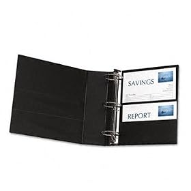 Durable EZTurn Ring Reference Binder 11 x 81/2 3 Capacity Black