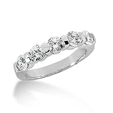 14K Gold Diamond Anniversary Rings 14K-AR27121918 1.00 Ctw.