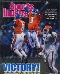 Rich Karlis Autographed/Hand Signed Sports Illustrated Magazine (Denver Broncos)