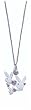 Pink and Clear Bunny and Hearts 18 inch Necklace