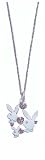 Pink and Clear Bunny and Hearts 18 inch Necklace