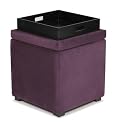 Detour Storage Cube With Tray In Purple Color