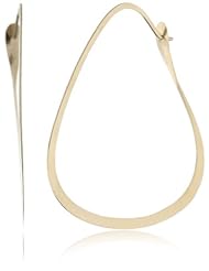 Melissa Joy Manning "MJM Classic" 14k Gold Triangle Hoop Earrings