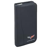Corvette 1603 C6 Black Leather Zip 48 CD Holder