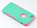 ULAK iPhone 6S Case, iPhone 6 Case, Shock-Absorbing Case with Hybrid 3in1 Soft Silicone + Hard PC Cover for Apple iPhone 6/6S 4.7 Inch Device (Green/NeoPink)