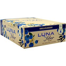 Clif Luna Fiber Bar Vanilla Blueberry 12 Bars