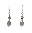 Earrings - E72 - Crystal Rice Drop ~ Blk Diamond