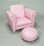 - Childs Upolstered Chr w/Ottmn-Pink
