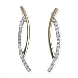 Image of Eighteen Carat Gold Diamond Drop Earrings