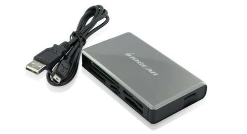IOGear 56-in-1 USB 2.0 Pocket Flash Memory Card Reader/Writer GFR281 (Silver)