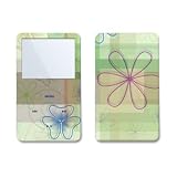 Plaid Flower Design iPod classic Protector Skin Decal Sticker